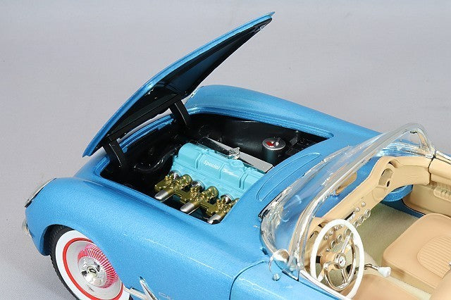 American Muscle KS-AMM1341 1/18 Chevrolet Corvette 1954 Blue Diecast