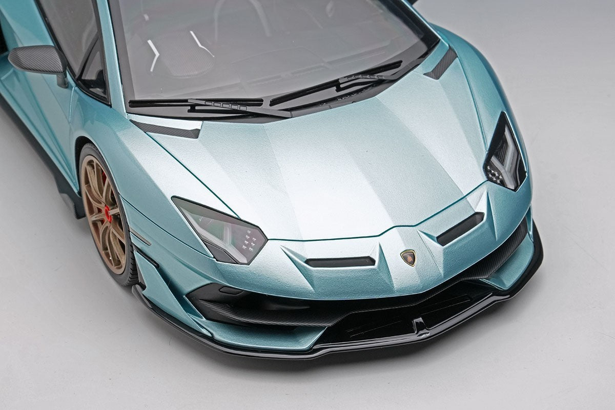 EIDOLON EML026F 1/18 Lamborghini Aventador SVJ 2018 Blue Resin Limited