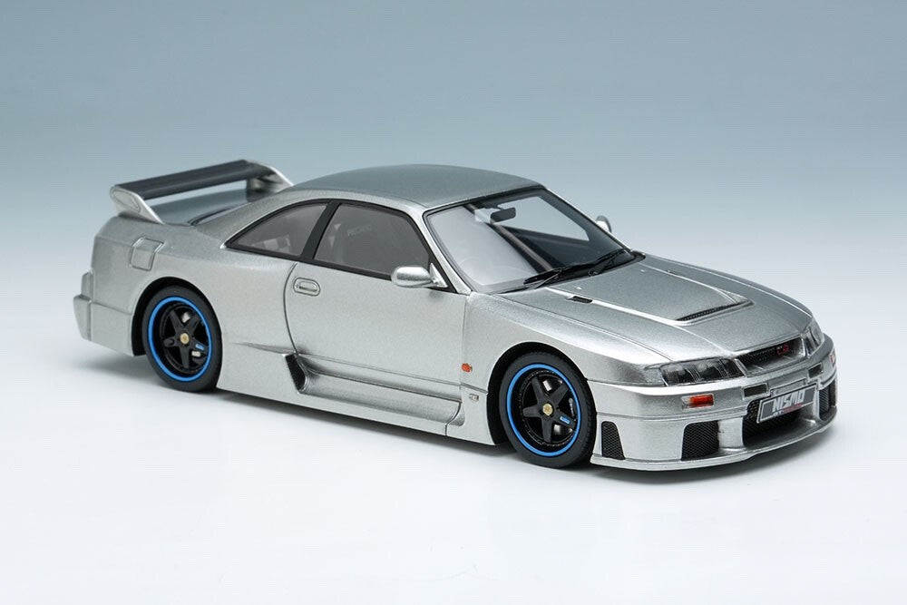 Make Up EIDOLON EM500 1/43 Nissan GT-R LM Road Car 1995 Silver