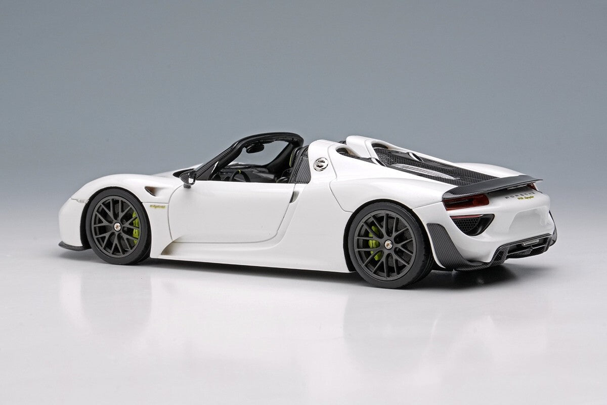 EIDOLON EM569E 1/43 Porsche 918 Spyder Weissach Package 2011 Pearl White Resin
