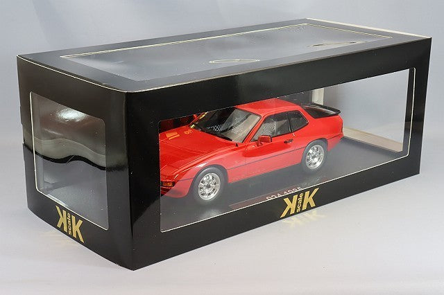 KK Scale KKDC180721 1/18 Porsche 924 1985 Red Classic Coupe Diecast