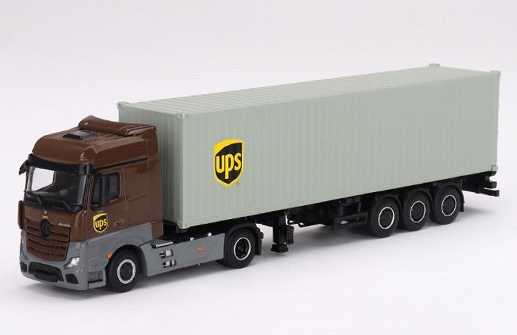 TSM MINI GT MGT00705-L 1/64 Mercedes-Benz Actros 40 Ft Container UPS Europe LHD