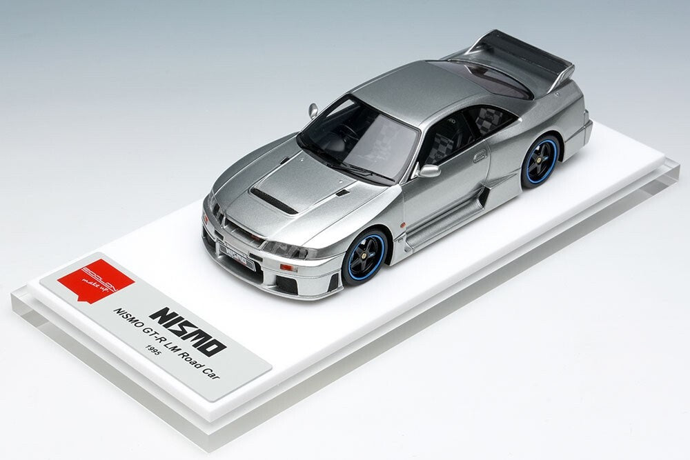 Make Up EIDOLON EM500 1/43 Nissan GT-R LM Road Car 1995 Silver