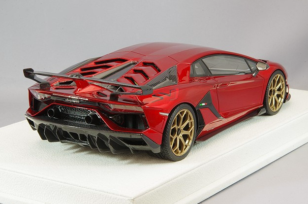 EIDOLON EML025C 1/18 Lamborghini Aventador SVJ 2018 Candy Red / Leighton Wheels