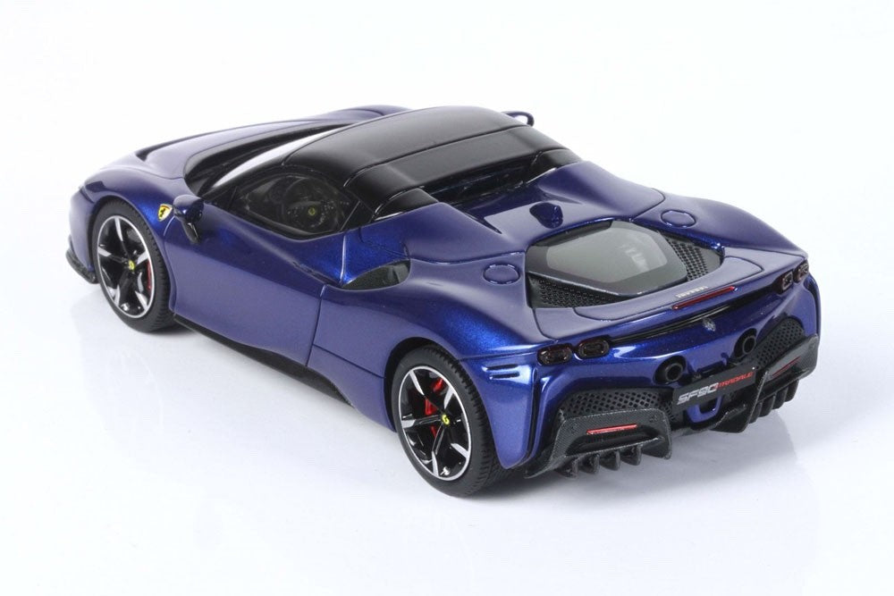 BBR BBRC249B 1/43 Ferrari SF90 Spider Closed Roof Blue Electric Metal Ltd 50pcs