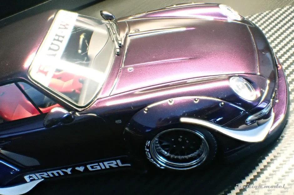 Ignition Model IG3739 1/18 RWB Porsche 993 Purple Metallic Resin