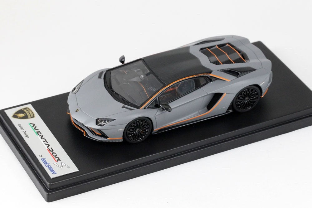 Looksmart LS468SE 1/43 Lamborghini Aventador S 2017 Grigio Acheso Resin Ad Pers