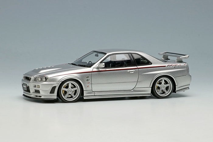 Make Up EIDOLON EM436A 1/43 Nissan Skyline GT-R BNR34 Nismo R-tune Silver