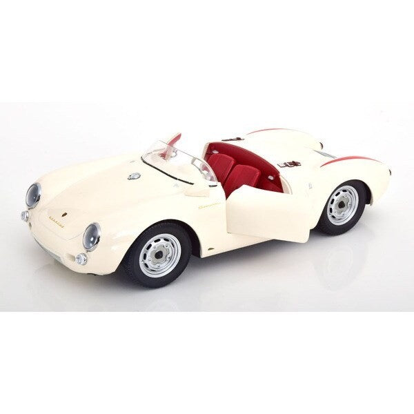 KK scale KKDC120114 1/12 Porsche 550A Spyder 1953–1957 White/Red (Diecast Model)
