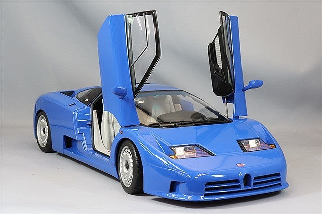 KK Scale KKDC120131 1/12 Bugatti EB110 1991 Blue Diecast Opening Parts Model