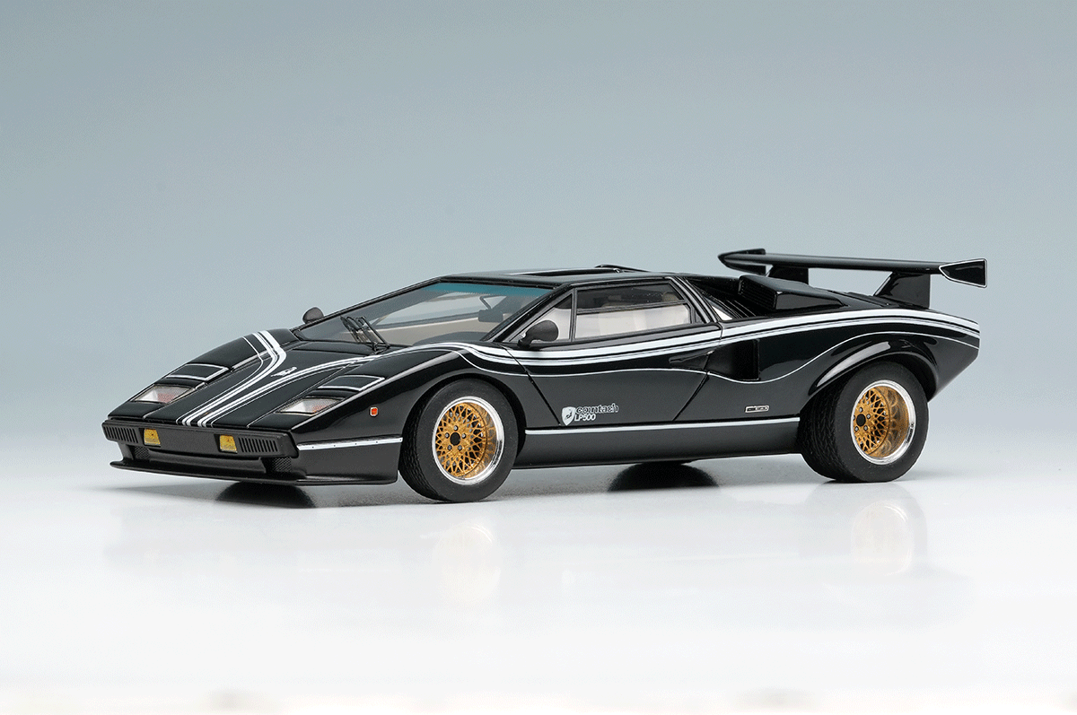 Make Up EIDOLON EM443A 1/43 Lamborghini Countach LP500R Tokyo Show 1977