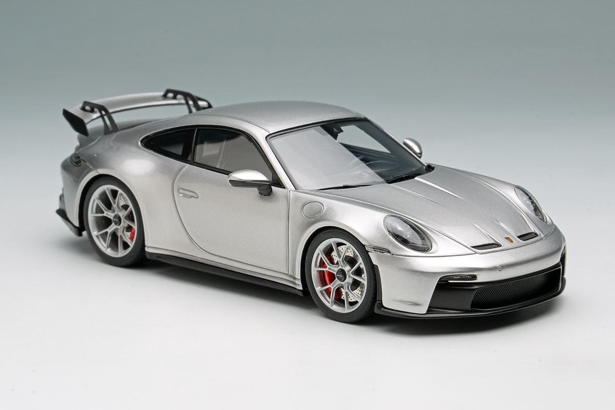 EIDOLON EM758B 1/43 Porsche 911 992 GT3 2021 GT Silver Metallic Coupe