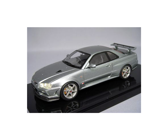 Kyosho/BBR K04011S 1/43 Nissan Skyline GT-R V-Spec II R34 Silver Resin