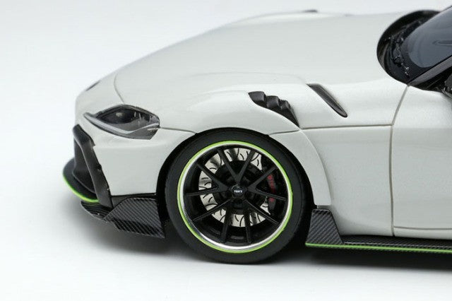 EIDOLON EM595C 1/43 TOM'S GR Supra 2020 White Metallic Limited 50pcs