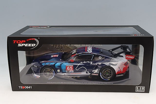 TOP SPEED TS0641 1/18 Ford Mustang GT3 2024 Daytona Winner #65