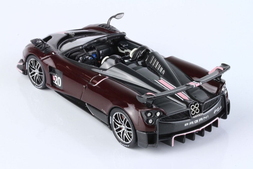 BBR BBRC226C 1/43 Pagani Huayra BC Roadster Black Dark Red Carbonium Ltd 99pcs