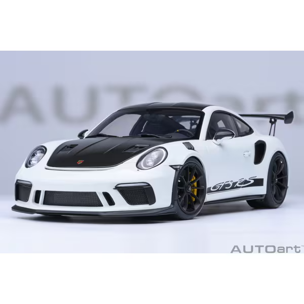 AUTOart 78176 1/18 Porsche 911 991.2 GT3 RS Weissach White Diecast
