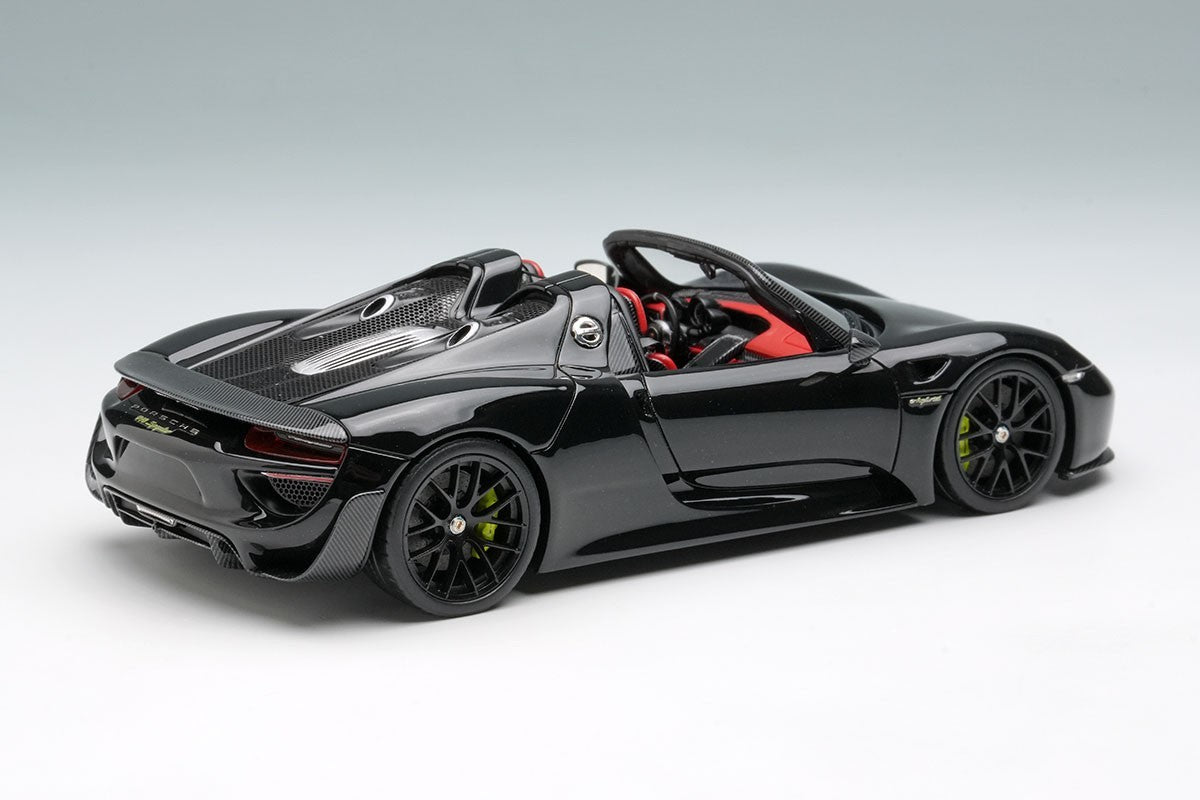 Make Up EIDOLON EM569I 1/43 Porsche 918 Spyder Weissach 2011 Basalt Black
