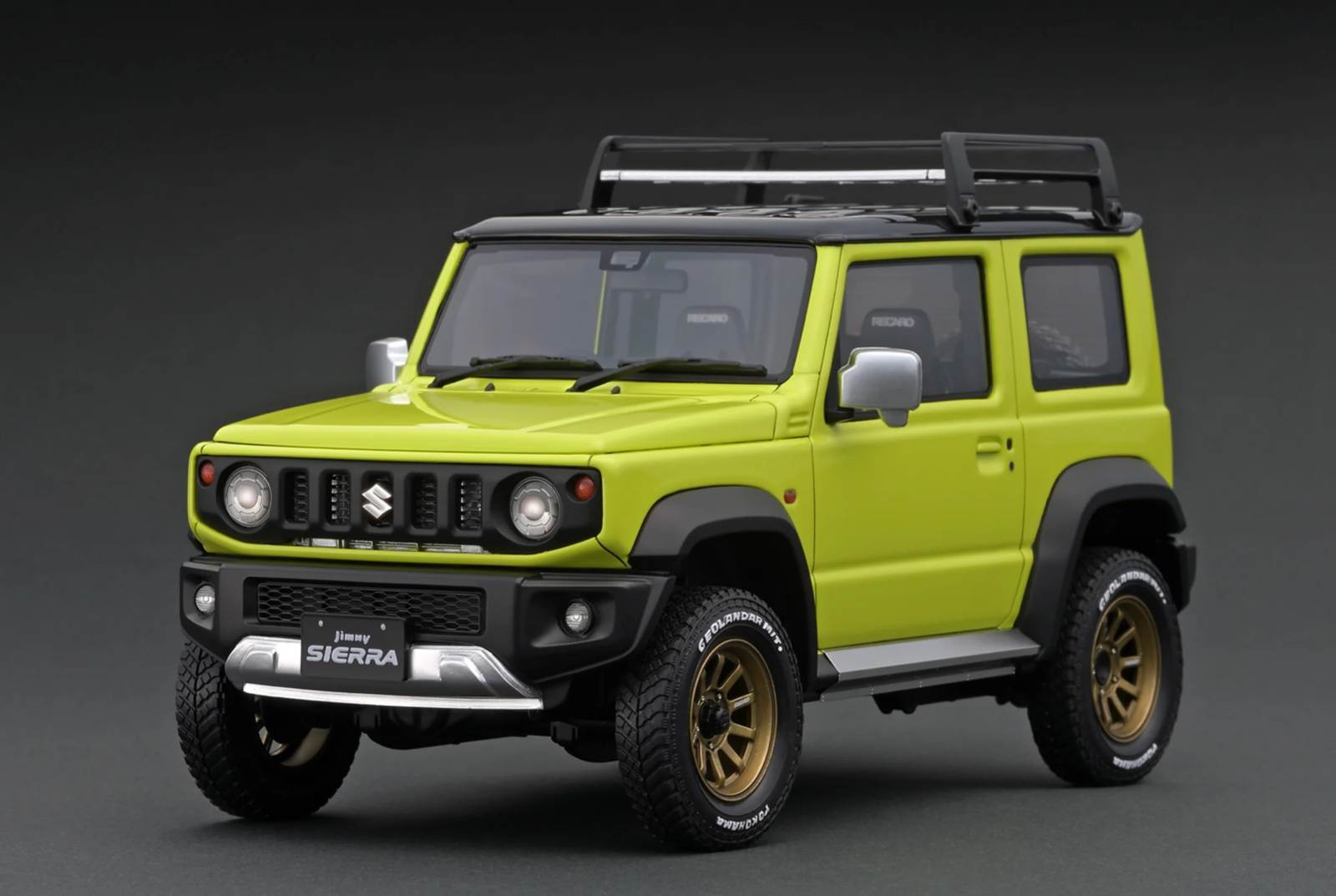 Ignition Model IG1703 1/18 Suzuki Jimny Sierra JB74 Lift Up Yellow/Black Resin