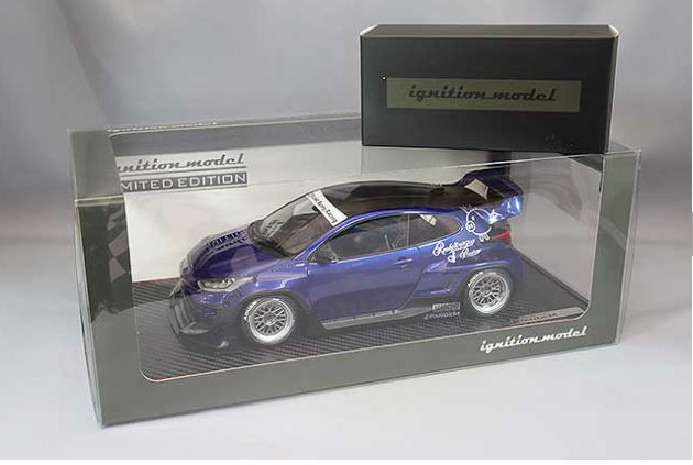 Ignition Model IG2903 1/18 Pandem GR Yaris Blue Metallic G16E