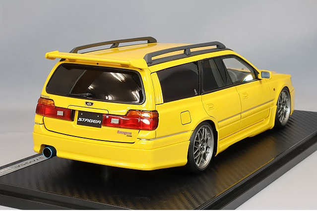 Ignition Model IG2887 1/18 Nissan Stagea 260RS WGNC34 Yellow BBS RG-R