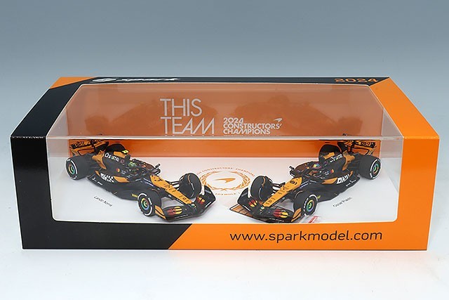Spark S9571 1/43 McLaren MCL38 Constructors Champion 2024 Set Multi Color