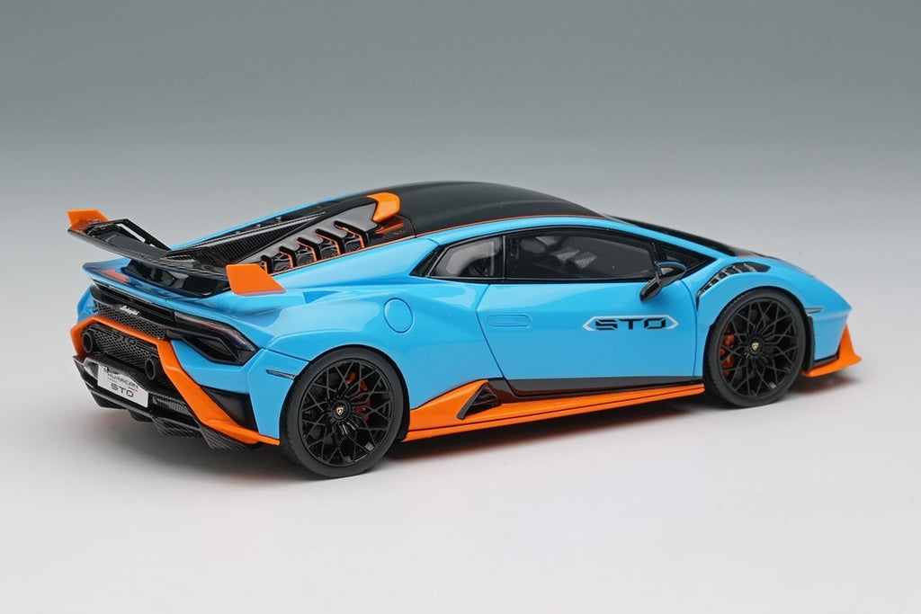 Make Up EIDOLON EM737A 1/43 Lamborghini Huracan STO 2021 Blue/Orange Resin