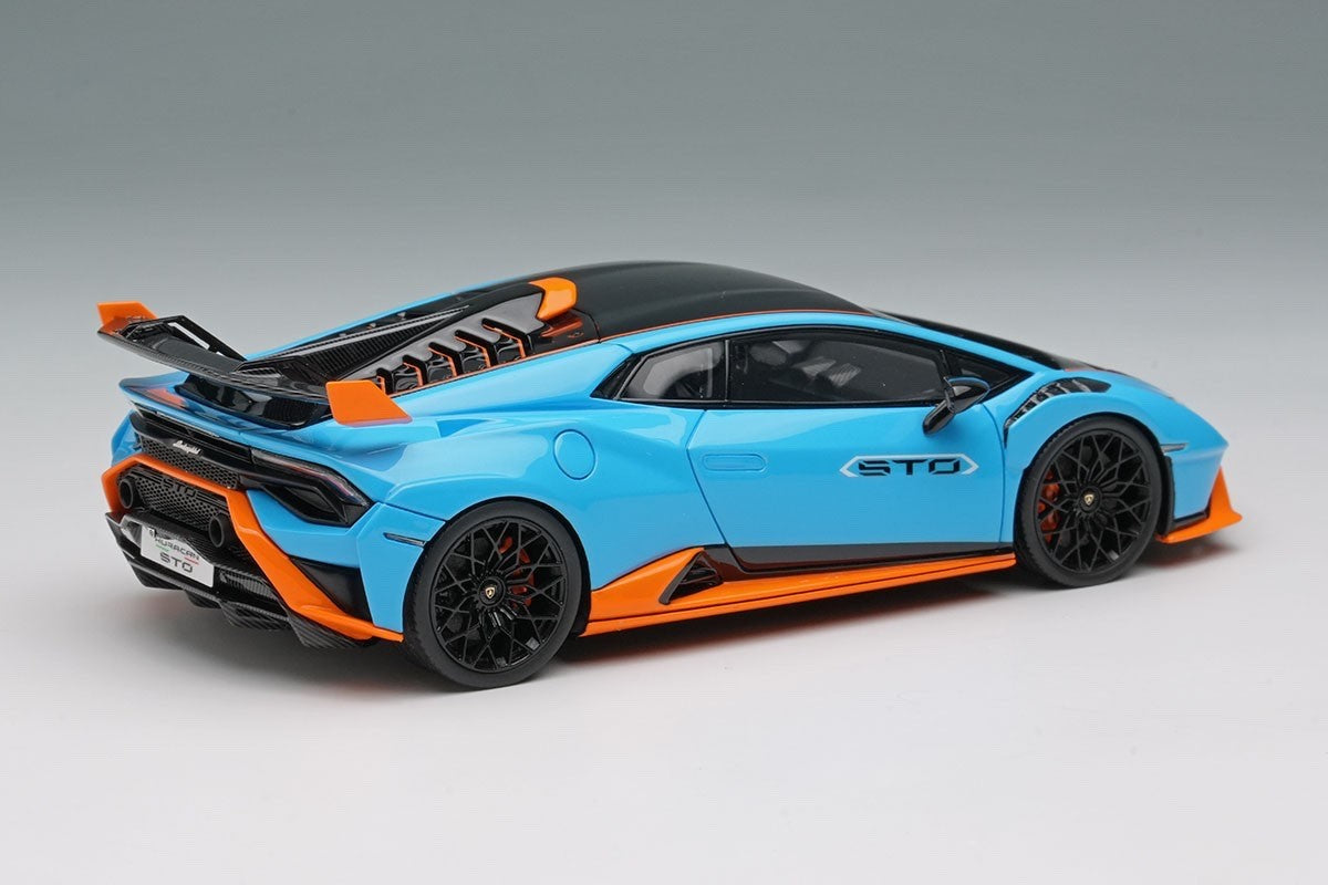 Make Up EIDOLON EM737A 1/43 Lamborghini Huracan STO 2021 Blue/Orange Resin