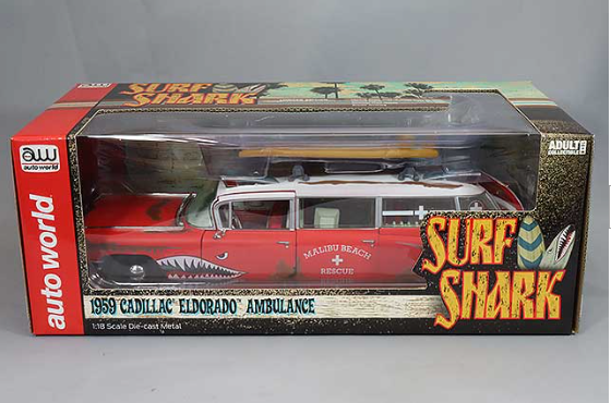 Auto World KS-AW312 1/18 Cadillac Eldorado Ambulance 1959 Surf Shark Multi Color