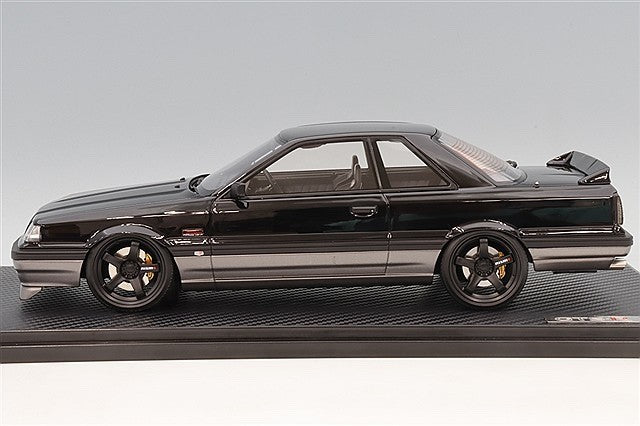 Ignition Model IG4010 1/18 Nissan Skyline GTS-R R31 Black Silver Resin