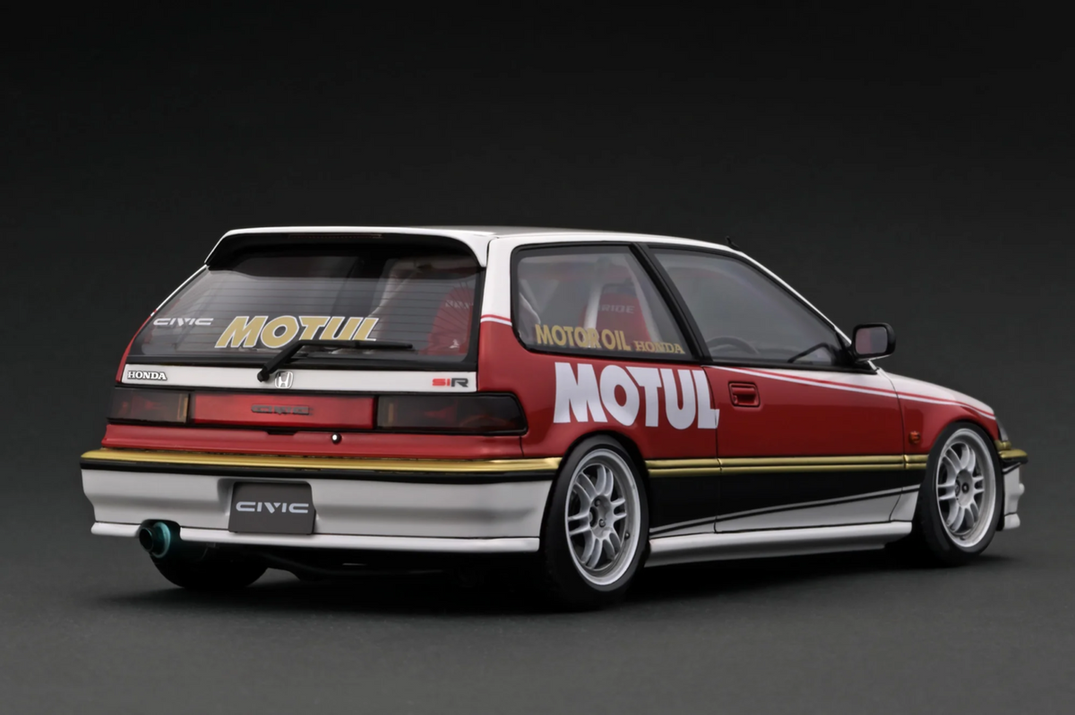 Ignition Model IG3123 1/18 Honda Civic SiR EF9 Circuit White/Red Resin