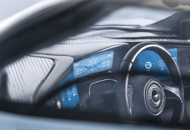 Tecno Model T18-EX08A 1/18 McLaren Speedtail 2019 Ice Silver Geneva Show Resin