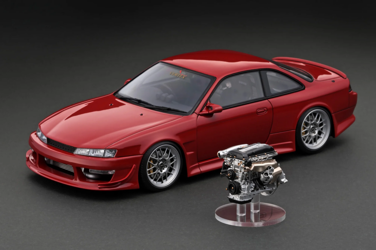 Ignition Model IG3083 1/18 VERTEX Nissan Silvia S14 Red With SR20 Engine