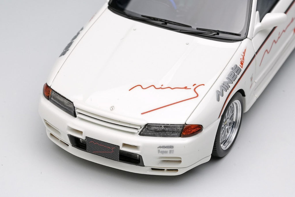 Make Up EIDOLON EM644A 1/43 Mines Skyline GT-R BNR32 N1 White BBS LM Evolution