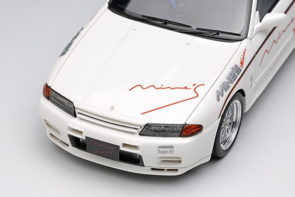 Make Up EIDOLON EM644A 1/43 Mines Skyline GT-R BNR32 N1 White BBS LM Evolution