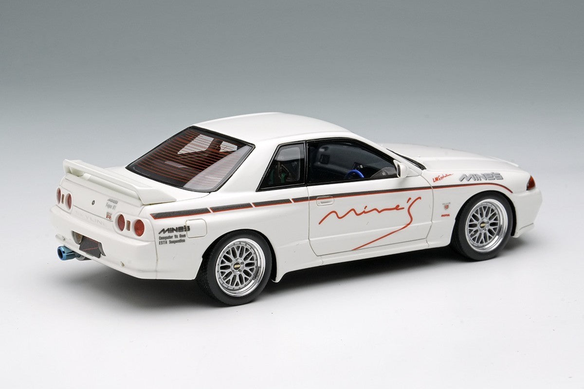 Make Up EIDOLON EM644A 1/43 Mines Skyline GT-R BNR32 N1 White BBS LM Evolution