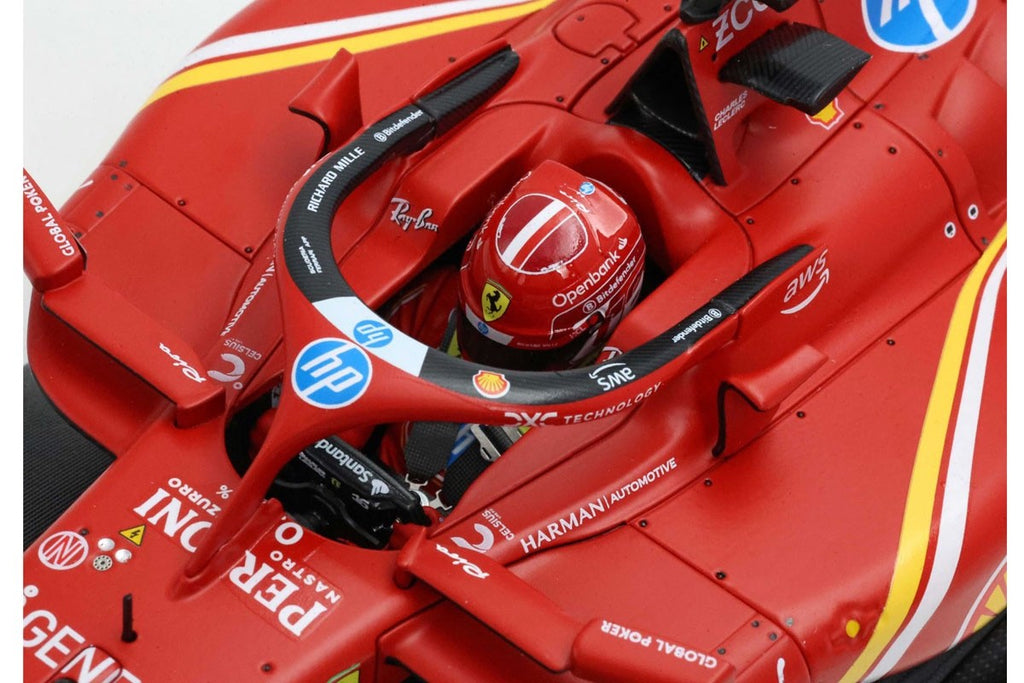 BBR BBR241816EDIE 1/18 Ferrari SF-24 2024 US GP Austin C.Leclerc Winner Diecast