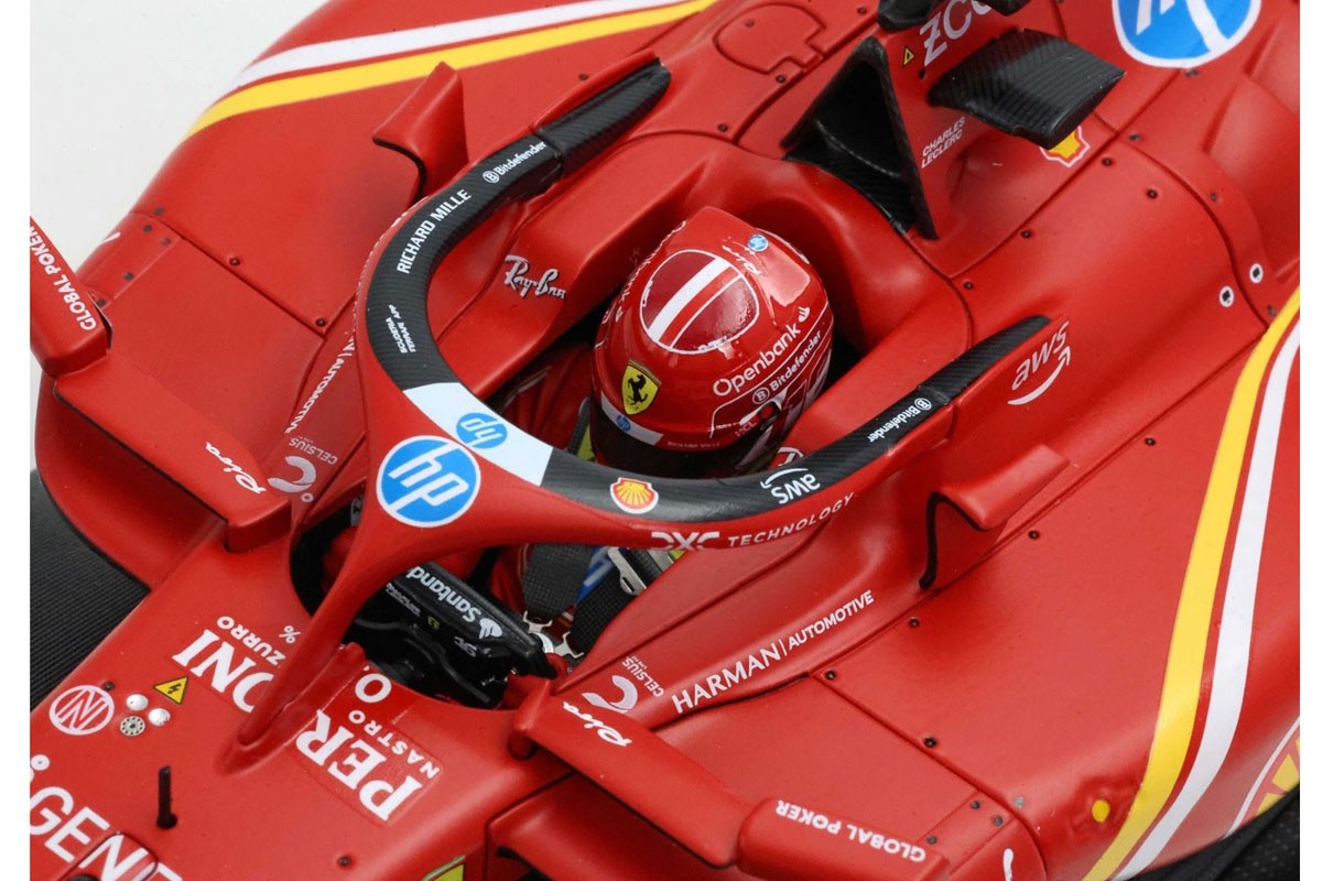 BBR BBR241816EDIE 1/18 Ferrari SF-24 2024 US GP Austin C.Leclerc Winner Diecast