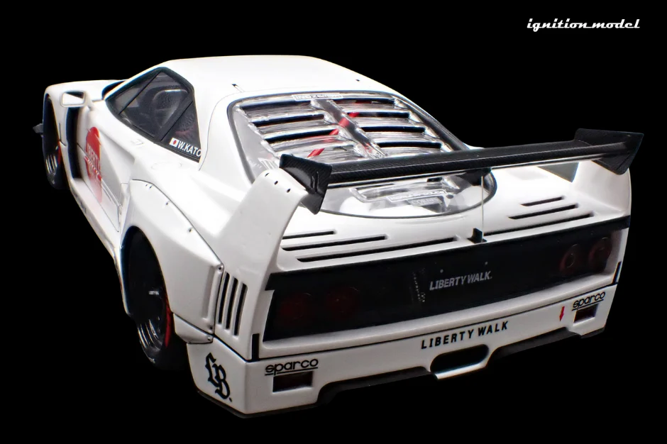 Ignition Model IG3752 1/18 LB-WORKS Ferrari F40 Liberty Walk White