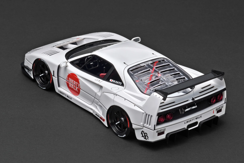 Ignition Model IG3752 1/18 LB-WORKS Ferrari F40 Liberty Walk White