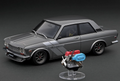 Ignition Model IG3310 1/18 Datsun Bluebird 510 Gun Metallic With Engine Resin