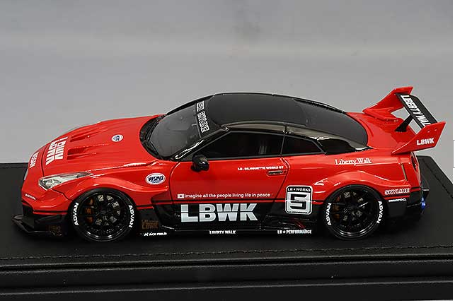 Ignition Model IG2543 1/43 Nissan LB-Silhouette 35GT-RR Red/Black