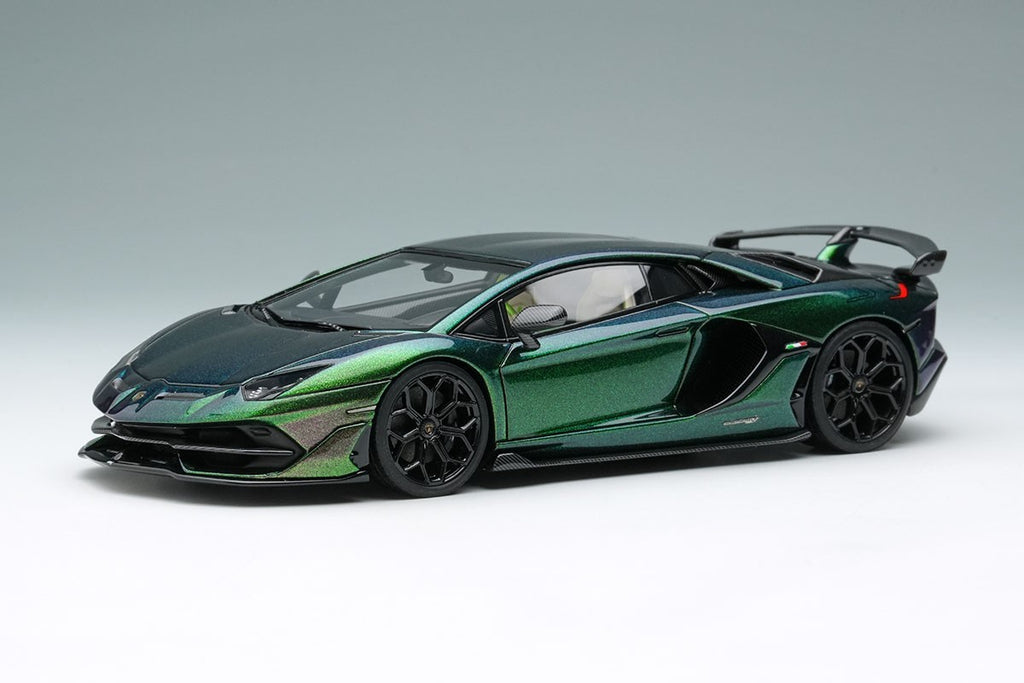 EIDOLON EM438O 1/43 Lamborghini Aventador SVJ 2018 Green Resin Limited 80pcs