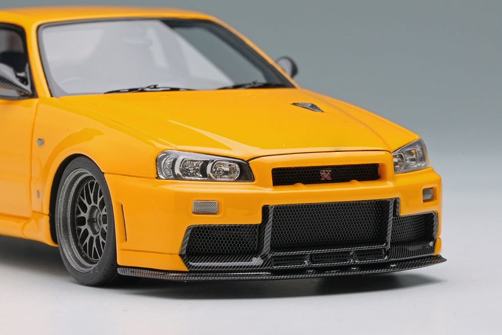 Make Up EIDOLON EM681C 1/43 Mine's BNR34 GT-R Built By Legends Yellow