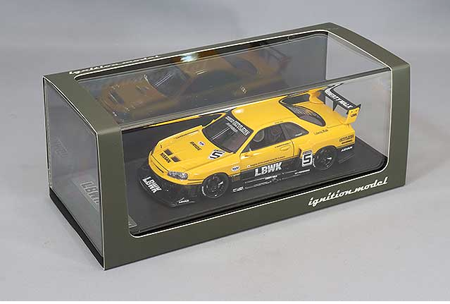 Ignition IG2849 1/43 Nissan LB-ER34 SuperSil Skyline Yellow/Black