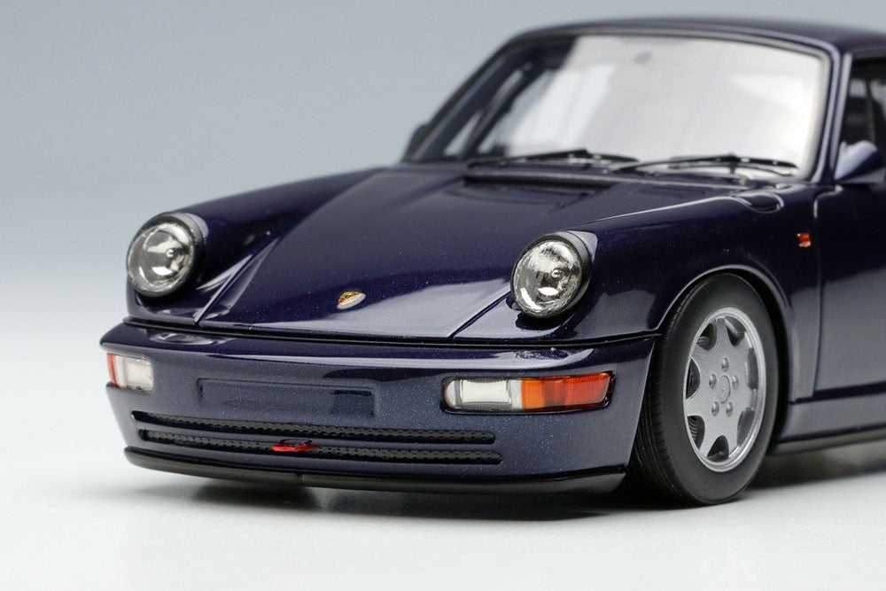 Make Up VISION VM164E 1/43 Porsche 911 Carrera 4 Lightweight Midnight Blue 1990