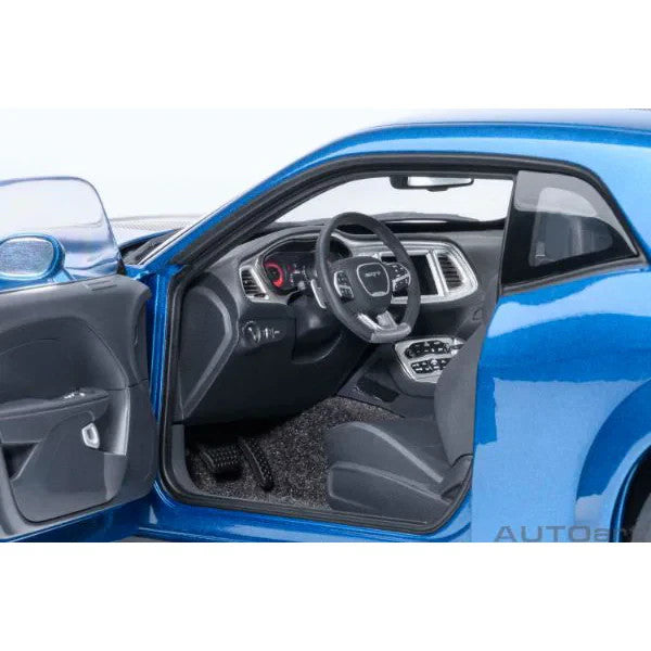 AUTOart 71767 1/18 Dodge Challenger SRT Super Stock 2023 Blue Diecast