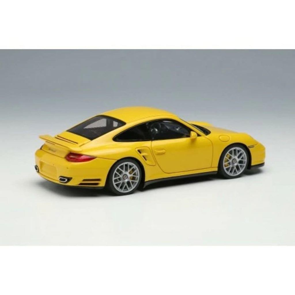 Make Up EIDOLON EM604J 1/43 Porsche 911 997.2 Turbo S Speed Yellow 2011