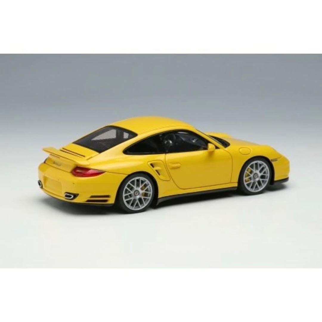 Make Up EIDOLON EM604J 1/43 Porsche 911 997.2 Turbo S Speed Yellow 2011