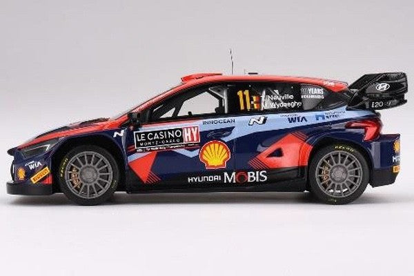 Top Speed TS0545 1/18 Hyundai i20 N Rally1 2023 Blue #11 Neuville Monte Carlo WR